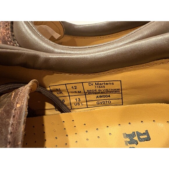 Dr. Martens 1461 3 Eye Crazy Horse Brown Leather Oxford Shoes Men’s US 12 main image 7